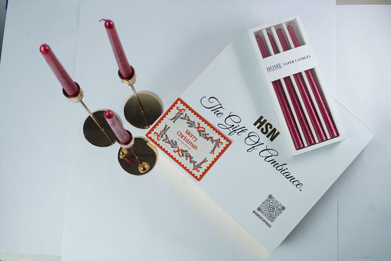 Luxurious Red Candle Gift Set